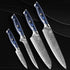 4Stk Japanisches Kochmesser Set - Damast Asiatisches Messerset